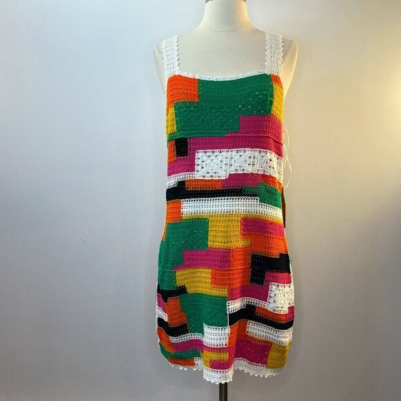Dreamers by Debut Women's Patchwork Knit Dress - Size S/M - NWT - Picture 1 of 4